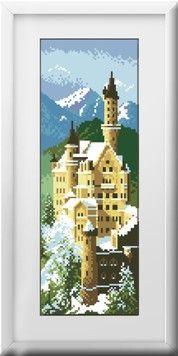 Набор для рисования камнями алмазная живопись Dream Art Замок Нойшванштайн (квадратные, полная) 30128D - Вышивка крестиком и бисером - Овца Рукодельница