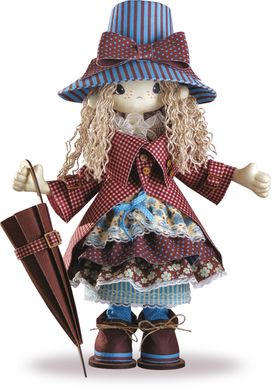 Мэри. Текстильная каркасная кукла. Нова Слобода Креатив (К1027) - Вышивка крестиком и бисером - Овца Рукодельница