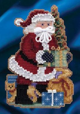 Merry Christmas Santa /Веселого Рождества Санта. Набор для вышивания. Mill Hill (MH204301) - Вышивка крестиком и бисером - Овца Рукодельница