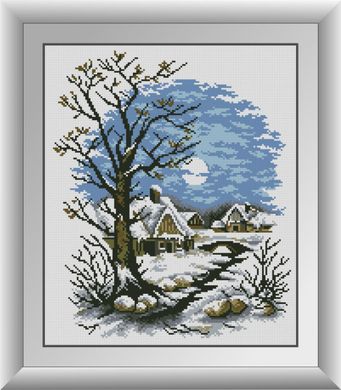 Зимняя деревня. Набор алмазной живописи. Dream Art (30856D) - Вышивка крестиком и бисером - Овца Рукодельница