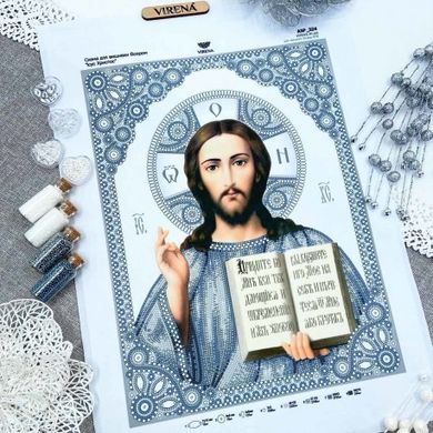 Ісус Христос Схема-ікона для вишивання бісером ТМ VIRENA А3Р_324 - Вышивка крестиком и бисером - Овца Рукодельница