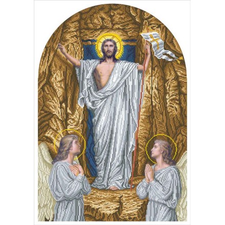 Воскресіння Христове Канва з нанесеним малюнком для вишивання бісером БС Солес І-ВХ-СХ - Вышивка крестиком и бисером - Овца Рукодельница