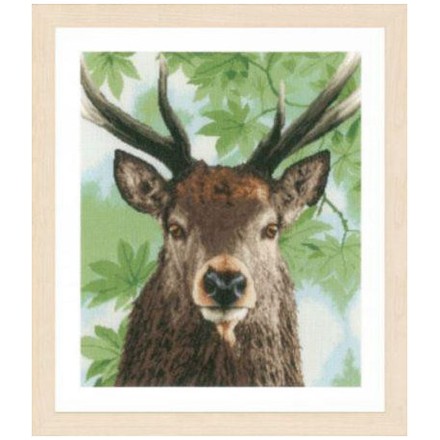Набор для вышивания Lanarte Proud red deer Олень PN-0168208 - Вишивка хрестиком і бісером - Овечка Рукодільниця