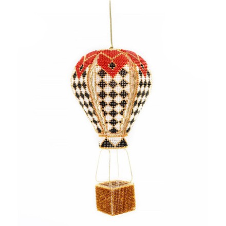 Воздушный шар Набор для вышивания бисером объемной новогодней игрушки Golden Key N-054 - Вишивка хрестиком і бісером - Овечка Рукодільниця