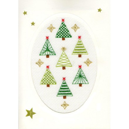 Рождественский лес Набор-открытка для вышивания крестом Bothy Threads XMAS23 - Вишивка хрестиком і бісером - Овечка Рукодільниця