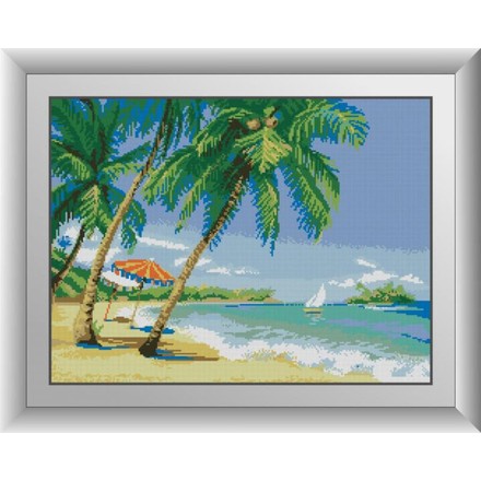 Тропический пляж. Dream Art (30161D) - Вышивка крестиком и бисером - Овца Рукодельница