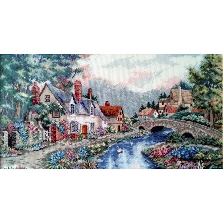 Дом в долине Набор для вышивания крестом Classic Design 4529 - Вышивка крестиком и бисером - Овца Рукодельница