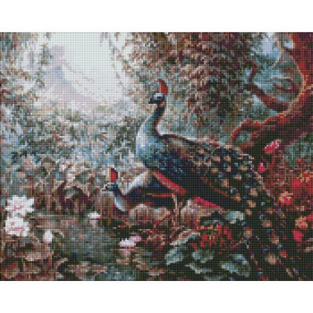Сказочные павлины Набор алмазной живописи Идейка AMO7336 - Вышивка крестиком и бисером - Овца Рукодельница
