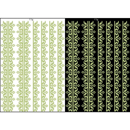 Канва з нанесеним малюнком для вишивки бісером і нитками на водорозчинному клейовому флізеліні ФЛ176гн2030