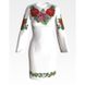 Заготовка жіночого плаття Королівські троянди, фіалки для вишивки бісером ПЛ007кБнннн