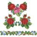 Заготовка женского платья Королевские розы, фиалки для вышивки бисером ПЛ007кБнннн