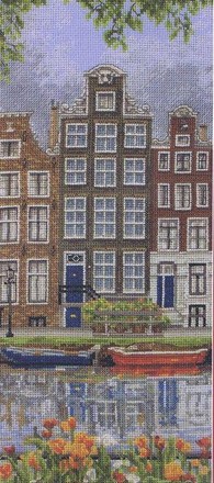 Амстердамська вулиця (Amsterdam Street Scene). Набір для вишивання. Anchor (PCE0814) - Вишивка хрестиком і бісером - Овечка Рукодільниця