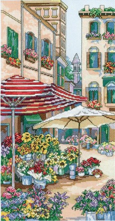 Flower Market Цветочный рынок. Набор для вышивания крестом. Janlynn (023-0618) - Вышивка крестиком и бисером - Овца Рукодельница