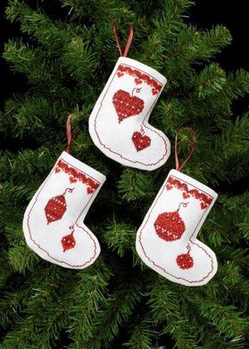 Рождественские украшения. Набор для вышивания. Permin (21-7243) - Вышивка крестиком и бисером - Овца Рукодельница