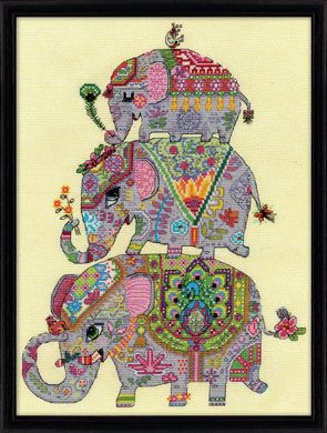 Трио слонов. Набор для вышивания. Design Works (dw3259) - Вышивка крестиком и бисером - Овца Рукодельница
