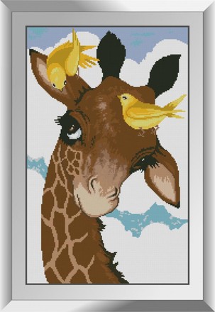 Жирафчик с птичками. Набор алмазной живописи. Dream Art (31544D) - Вышивка крестиком и бисером - Овца Рукодельница