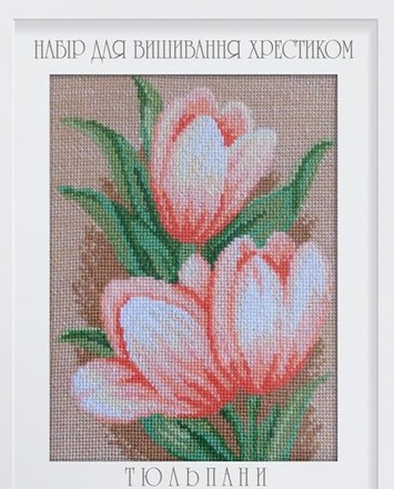 Тюльпаны. Набор для вышивания крестом. Дантель Dantel (028ДD) - Вышивка крестиком и бисером - Овца Рукодельница