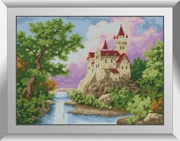 Набір для малювання каменями алмазний живопис Dream Art Замок (квадратні, повна) 31286D - Вишивка хрестиком і бісером - Овечка Рукодільниця