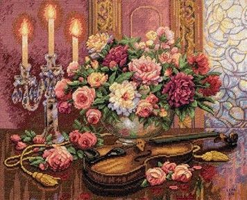 Набір для вишивки хрестиком Dimensions 35185 Romantic Floral - Вишивка хрестиком і бісером - Овечка Рукодільниця