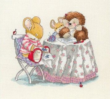 Набір для вишивання Anchor CTM0017 Sewing Circle / Швейний гурток - Вишивка хрестиком і бісером - Овечка Рукодільниця