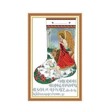 Вестник Рождества Набор для вышивания крестом с печатной схемой на ткани Joy Sunday RA516 - Вышивка крестиком и бисером - Овца Рукодельница