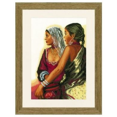 Набор для вышивания Lanarte L35173 Two Indian Women - Вышивка крестиком и бисером - Овца Рукодельница