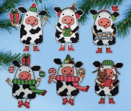 Рождественские коровки. Набор для вышивания. Design Works (dw1695) - Вышивка крестиком и бисером - Овца Рукодельница