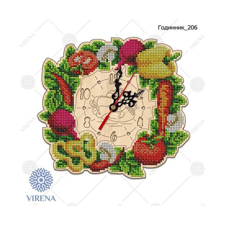Набор для изготовления деревянных часов. VIRENA (ЧАСЫ_206) - Вышивка крестиком и бисером - Овца Рукодельница