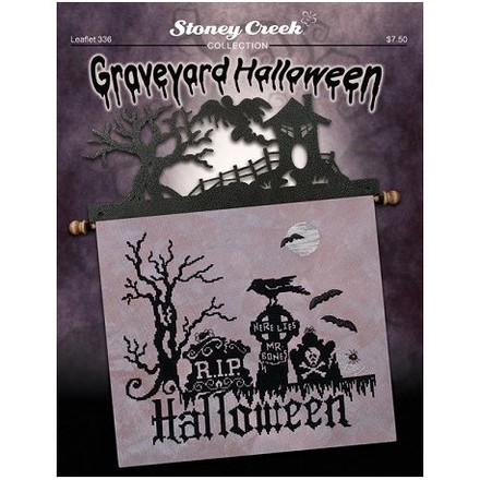 Graveyard Halloween Схема для вышивания крестом Stoney Creek LFT336 - Вышивка крестиком и бисером - Овца Рукодельница