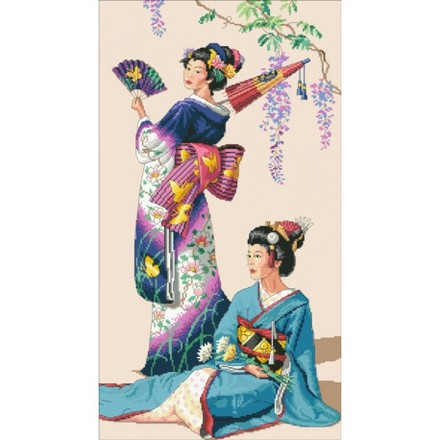 В японском саду Канва с нанесенным рисунком для вышивки крестом Світ можливостей 972СМД - Вишивка хрестиком і бісером - Овечка Рукодільниця