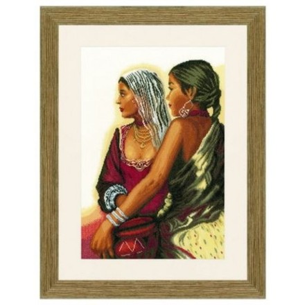 Набор для вышивания Lanarte L35173 Two Indian Women - Вишивка хрестиком і бісером - Овечка Рукодільниця