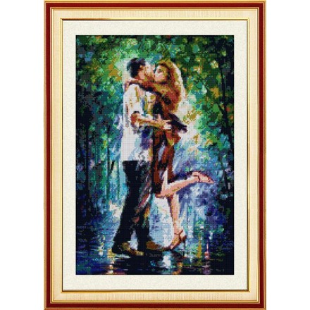 Поцілунок під дощем. Dream Art (30119D) - Вишивка хрестиком і бісером - Овечка Рукодільниця