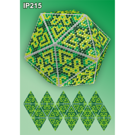 Графика икс 3d Новогодний шар Набор для выкладки пластиковыми алмазиками Вдохновение IP215 - Вишивка хрестиком і бісером - Овечка Рукодільниця