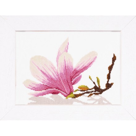 Набор для вышивания PN-0008162 (35109) Magnolia Twig with Flower - Вишивка хрестиком і бісером - Овечка Рукодільниця