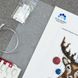 Олень Новорічна іграшка для вишивання хрестиком на пластиковій канві Virena VPC_017