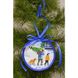 Набір для вишивки бісером Барвиста Вишиванка Пошита новорічна іграшка Приємні клопоти (серія: Ковзанка) 10х10 ТР188аБ1010k