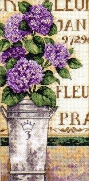 Набор для вышивания крестом Dimensions 65092 Hydrangea Floral - Вышивка крестиком и бисером - Овца Рукодельница