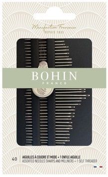 Набір голок для шиття Needles Book Асорті (40шт) Bohin (Франція) 05099 - Вишивка хрестиком і бісером - Овечка Рукодільниця