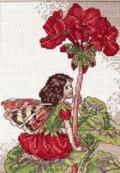 Набір для вишивання хрестиком DMC K4987 Geranium fairy - Вишивка хрестиком і бісером - Овечка Рукодільниця