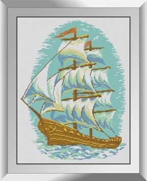 Набір для малювання каменями алмазний живопис Dream Art Морська подорож (квадратні, повна) 31071D - Вишивка хрестиком і бісером - Овечка Рукодільниця