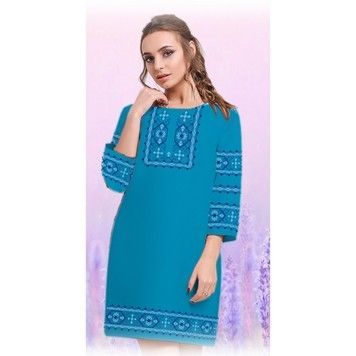 Сукня (габардин) Заготовка для вишивки бісером або нитками Biser-Art 6098-12-г - Вишивка хрестиком і бісером - Овечка Рукодільниця
