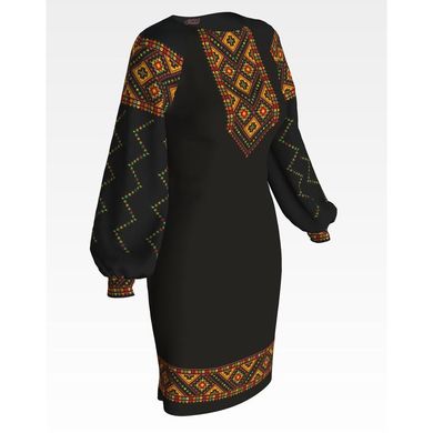 Набор для вышивки нитками Барвиста Вышиванка заготовки женского платья – вышиванки Писанка ПЛ080шЧннннi