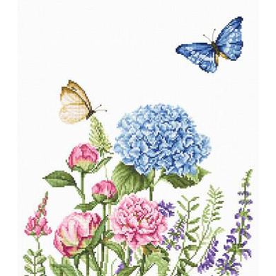 Летние цветы и бабочки. Набор для вышивания крестом. Luca-S (B2360) - Вышивка крестиком и бисером - Овца Рукодельница