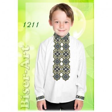 Рубашка для хлопчиків (габардин) Заготовка для вишивки бісером або нитками Biser-Art 1211ба-г - Вишивка хрестиком і бісером - Овечка Рукодільниця