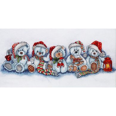Рождественские мишки. Набор для вышивания крестом. Алисена (1267а) - Вышивка крестиком и бисером - Овца Рукодельница