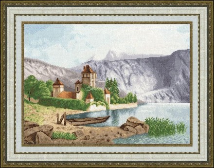Швейцария. Набор для вышивания. Золотое Руно (ЛП-034) - Вышивка крестиком и бисером - Овца Рукодельница