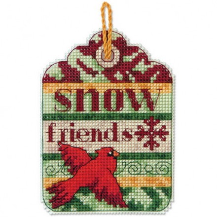 Набор для вышивания Dimensions 70-08890 Snow Friends Ornament - Вишивка хрестиком і бісером - Овечка Рукодільниця