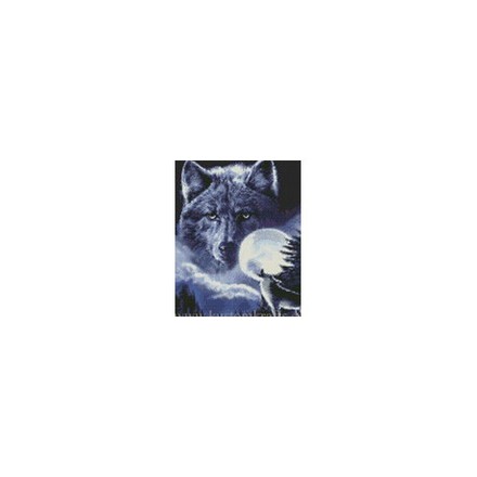Набор для вышивания Kustom Krafts DAW-008 Дух волка - Вышивка крестиком и бисером - Овца Рукодельница