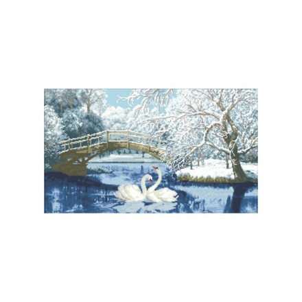 Зимняя сказка Канва с нанесенным рисунком для вышивки крестом Світ можливостей 973СМД - Вишивка хрестиком і бісером - Овечка Рукодільниця