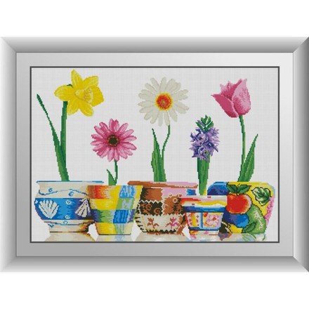 Прекрасні весняні квіти. Dream Art (30150D) - Вишивка хрестиком і бісером - Овечка Рукодільниця
